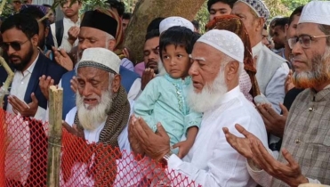 শেরপুরে সংঘর্ষে নিহত নেতার কবর জিয়ারত করলেন জামায়াত আমির